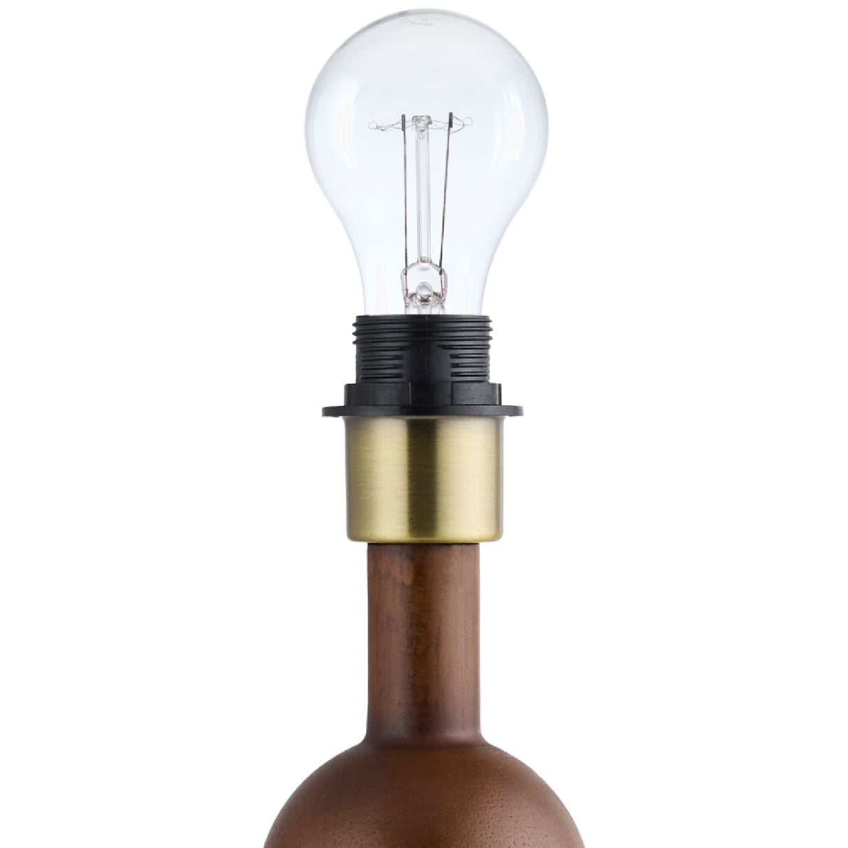 Modern European furniture - Triple Orb Rubberwood Table Lamp - www.oroa.com