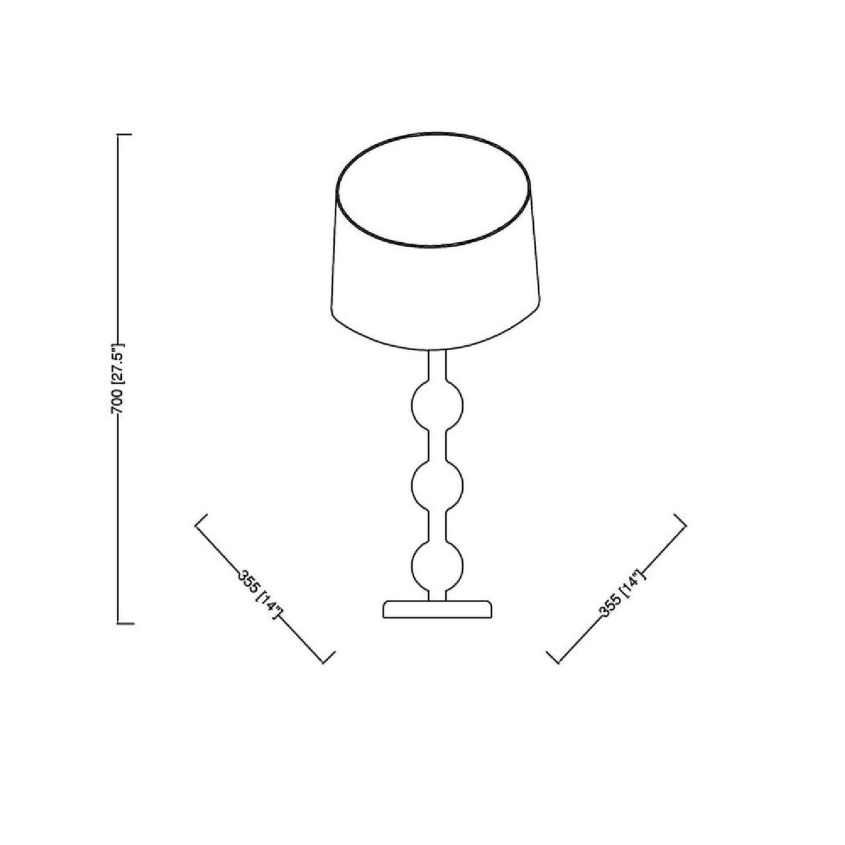 Modern European furniture - Triple Orb Rubberwood Table Lamp - www.oroa.com