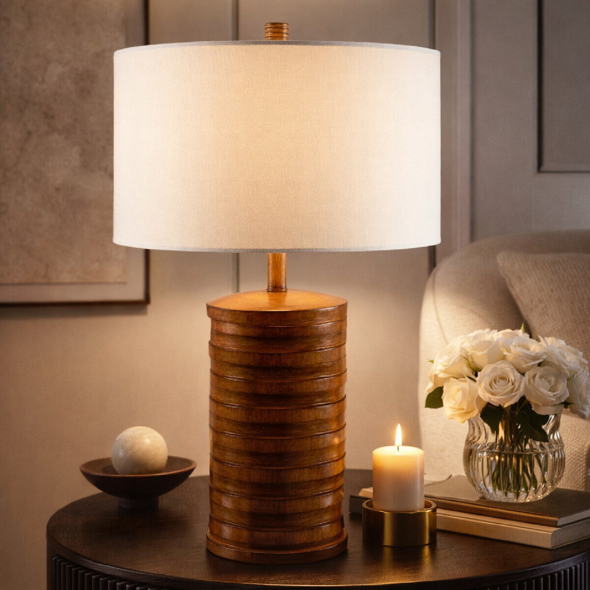 Modern European furniture - Painted Accent Table Lamp - www.oroa.com