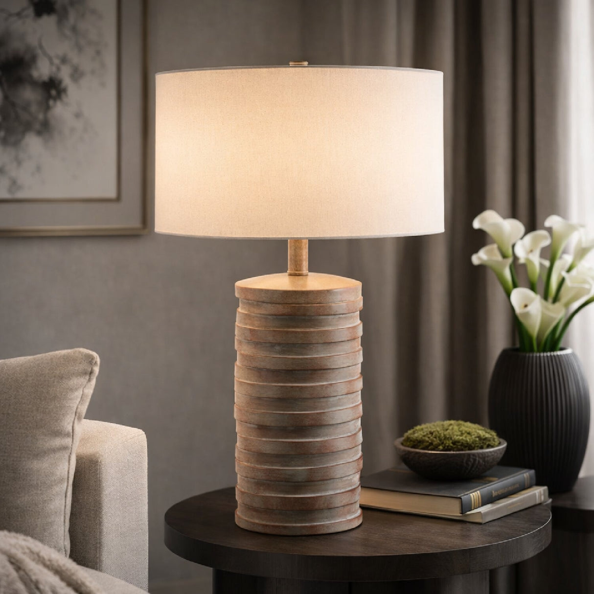 Modern European furniture - Painted Accent Table Lamp - www.oroa.com