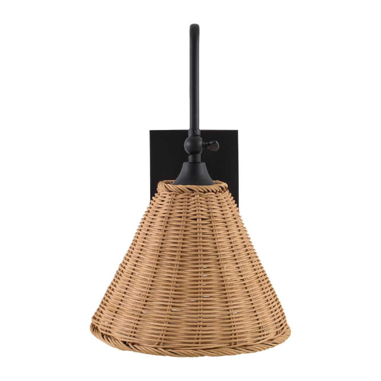 Modern European furniture - Conical Rattan Wall Lamp - www.oroa.com