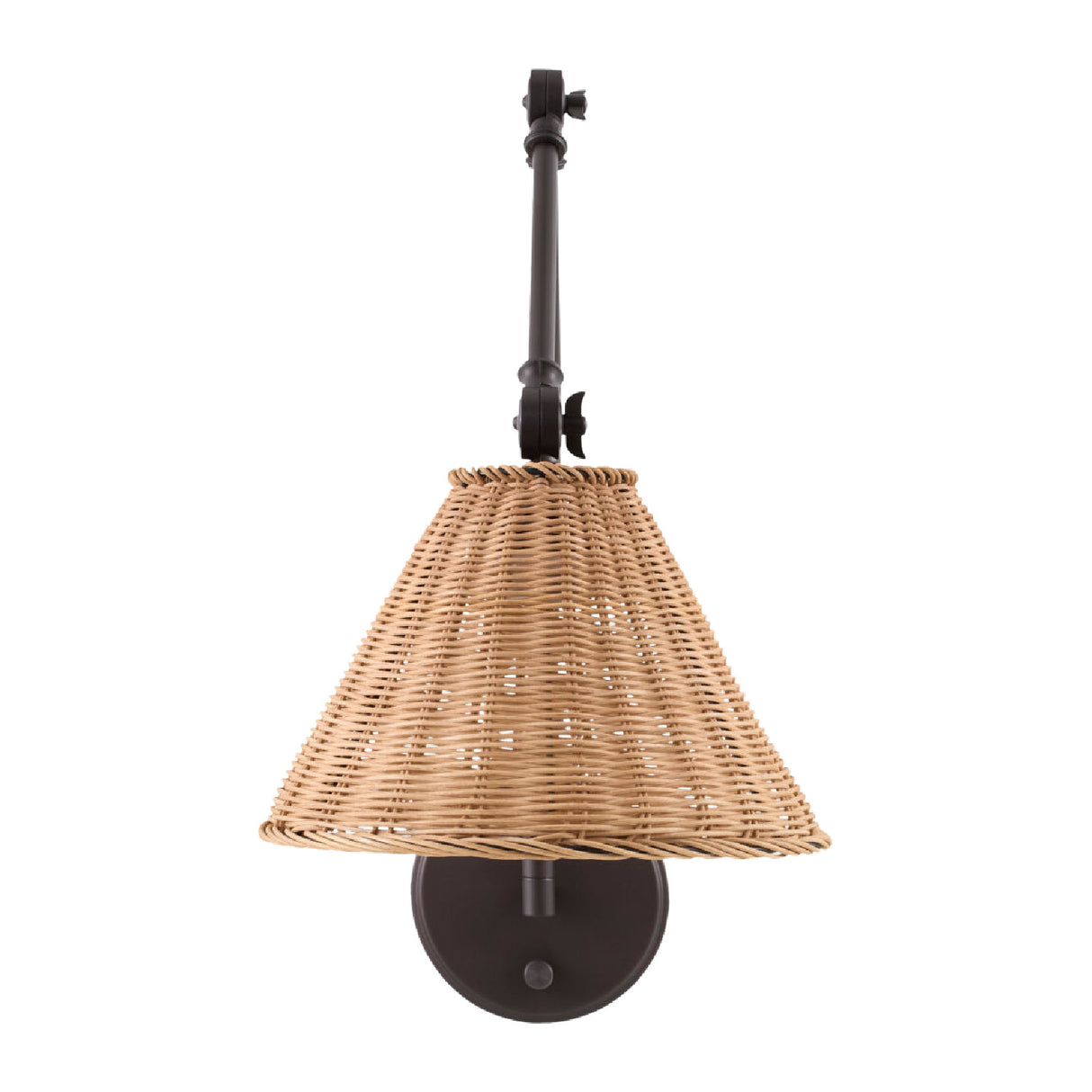 Modern European furniture - Rattan Adjustable-Arm Wall Lamp - www.oroa.com