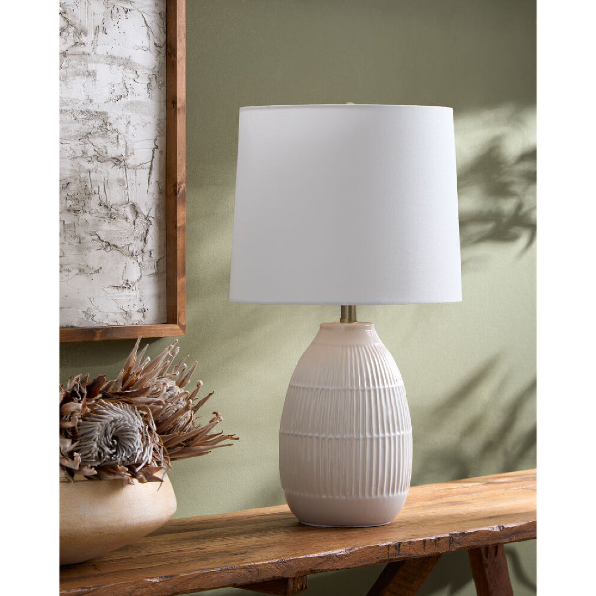 Modern European furniture - High Gloss Ceramic Table Lamp - www.oroa.com