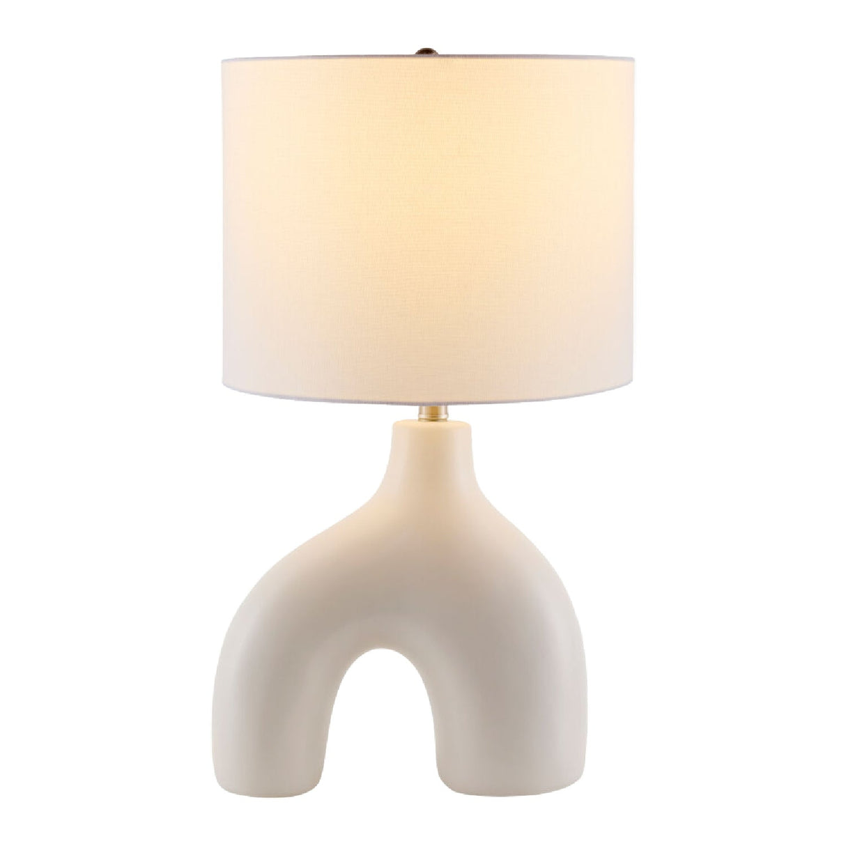 Modern European furniture - Cotton Shade Arched Table Lamp - www.oroa.com