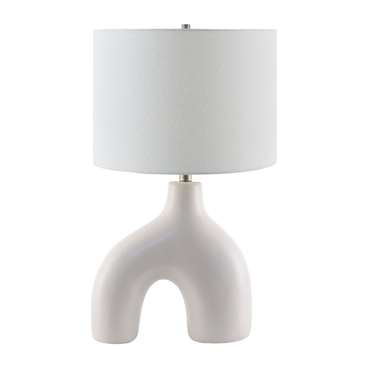 Modern European furniture - Cotton Shade Arched Table Lamp - www.oroa.com
