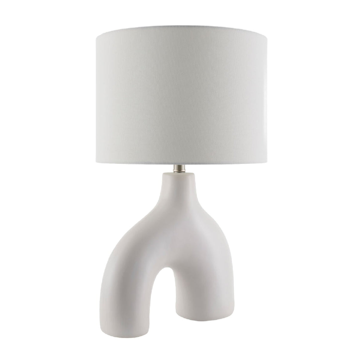 Modern European furniture - Cotton Shade Arched Table Lamp - www.oroa.com