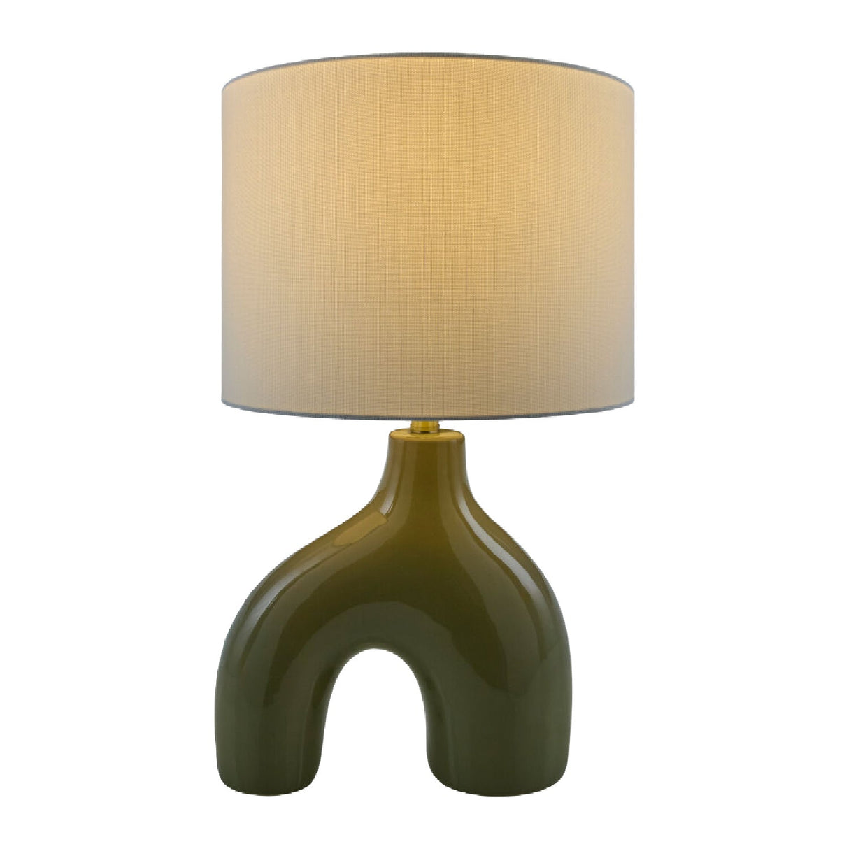 Modern European furniture - Cotton Shade Arched Table Lamp - www.oroa.com