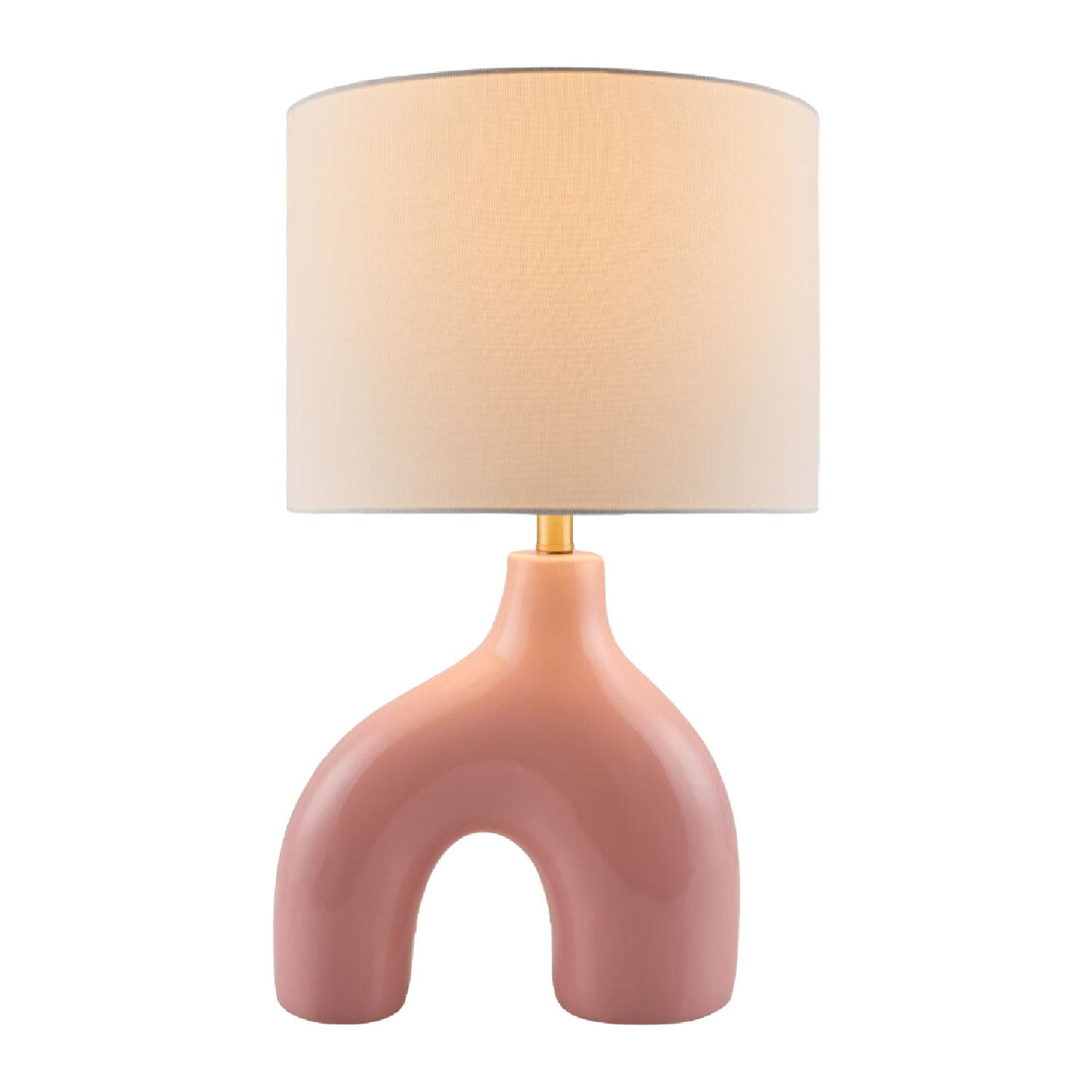 Modern European furniture - Cotton Shade Arched Table Lamp - www.oroa.com