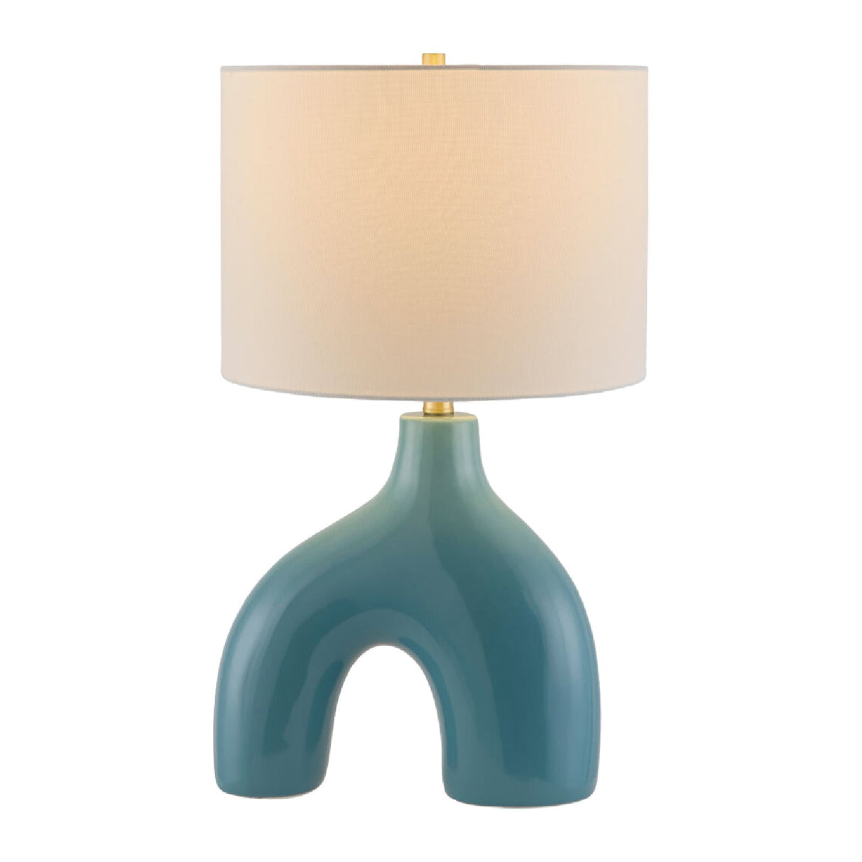 Modern European furniture - Cotton Shade Arched Table Lamp - www.oroa.com