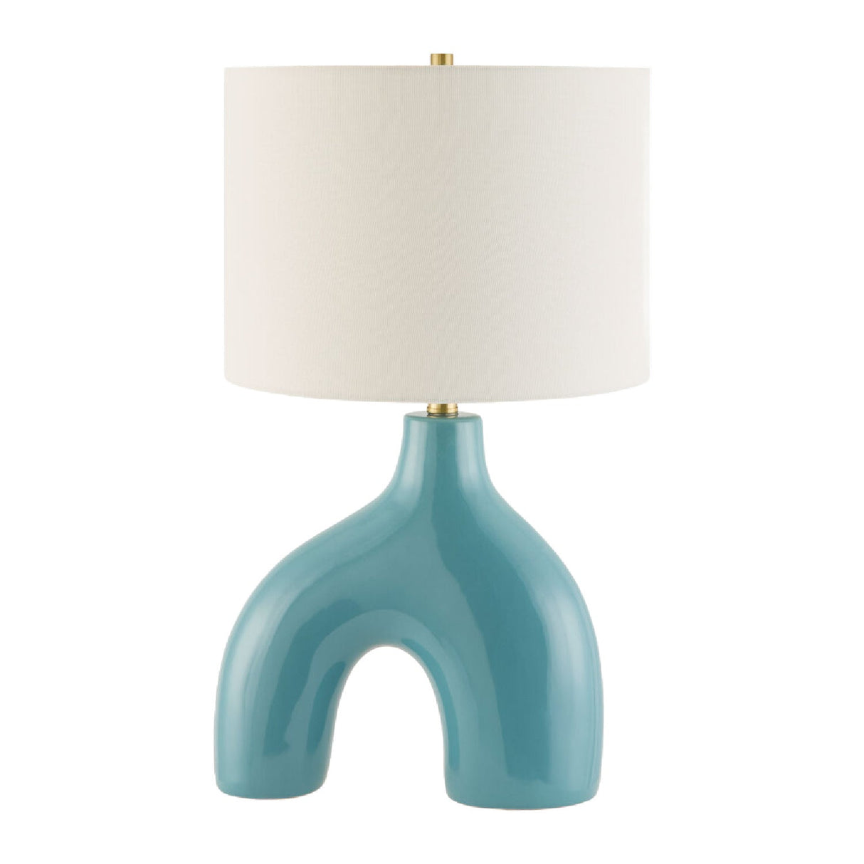 Modern European furniture - Cotton Shade Arched Table Lamp - www.oroa.com