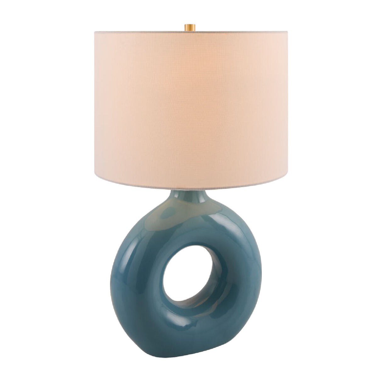 Modern European furniture - Ceramic Ring Accent Table Lamp - www.oroa.com
