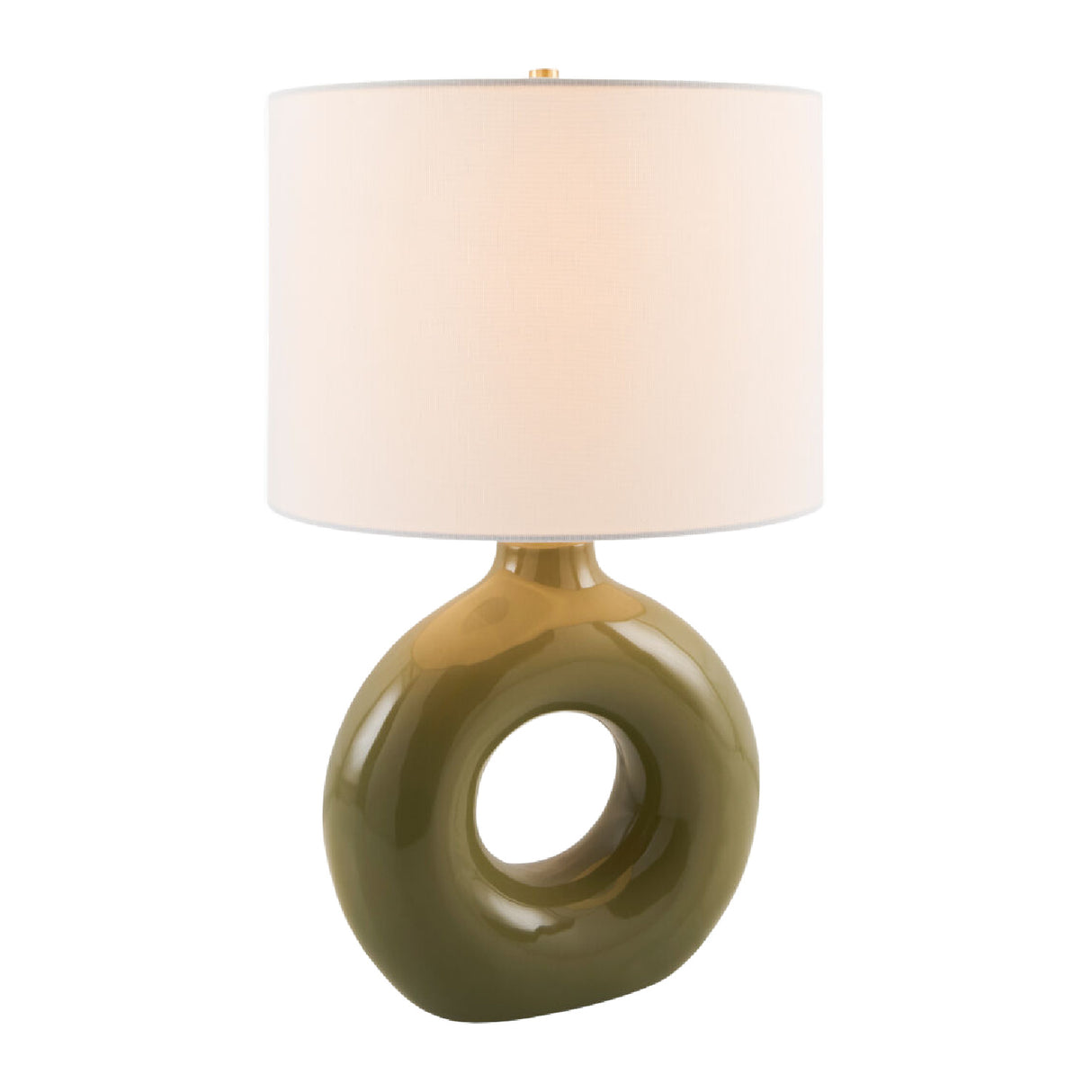 Modern European furniture - Ceramic Ring Accent Table Lamp - www.oroa.com | Oroa.com