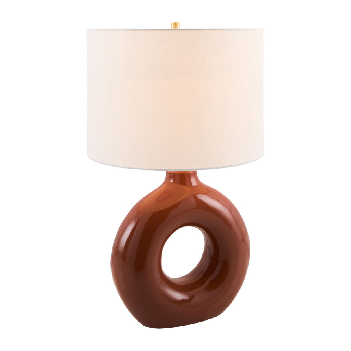Modern European furniture - Ceramic Ring Accent Table Lamp - www.oroa.com