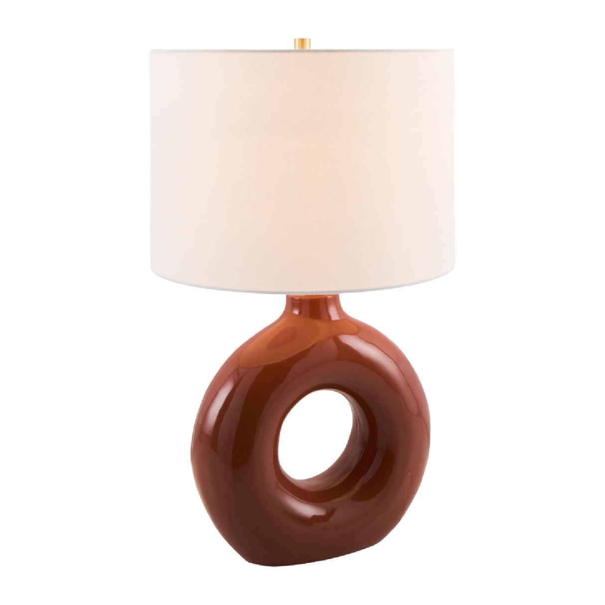 Modern European furniture - Ceramic Ring Accent Table Lamp - www.oroa.com