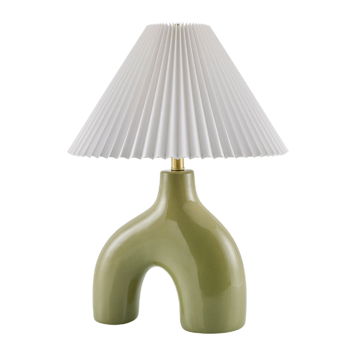 Modern European furniture - Pleated Fabric Arched Table Lamp - www.oroa.com