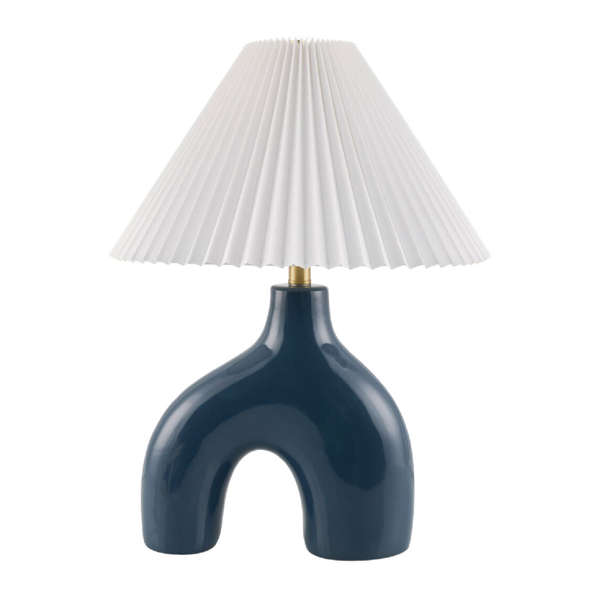 Modern European furniture - Pleated Fabric Arched Table Lamp - www.oroa.com