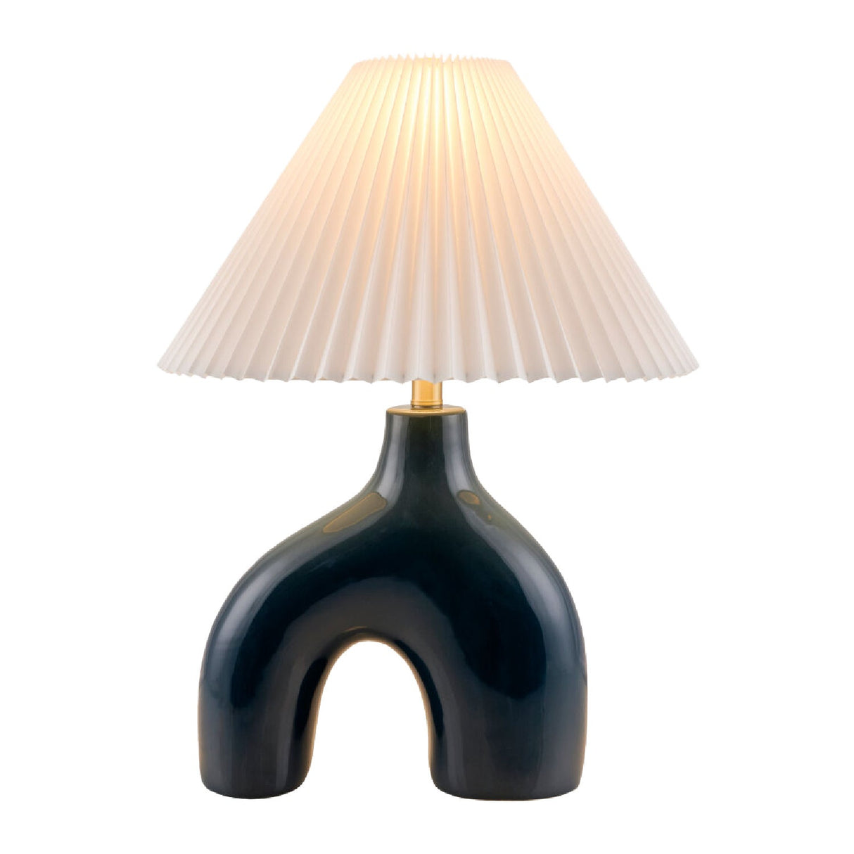 Modern European furniture - Pleated Fabric Arched Table Lamp - www.oroa.com