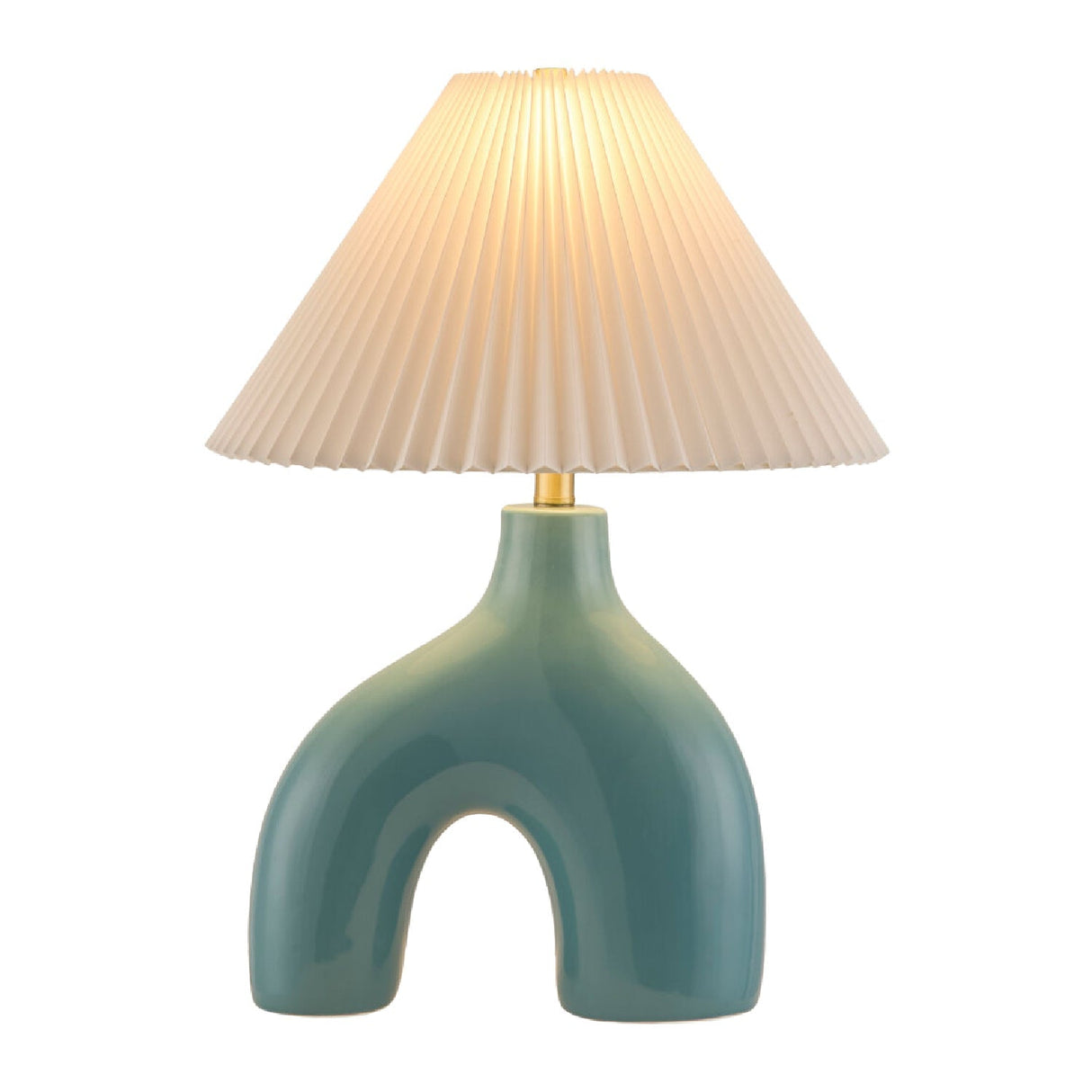 Modern European furniture - Pleated Fabric Arched Table Lamp - www.oroa.com