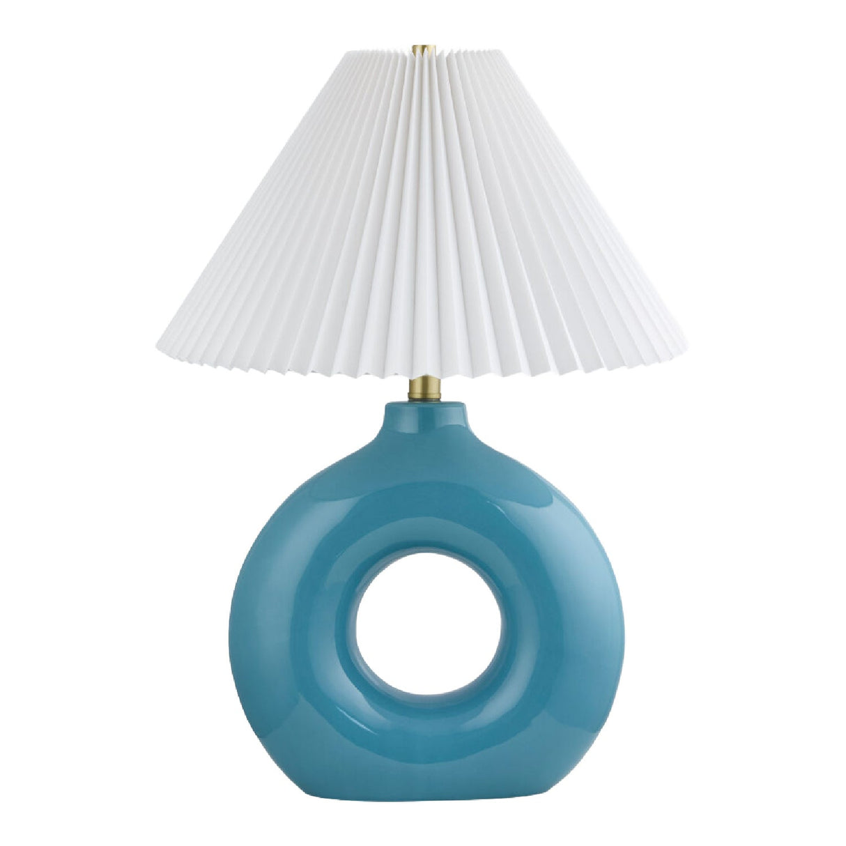 Modern European furniture - Pleated White Fabric Table Lamp - www.oroa.com
