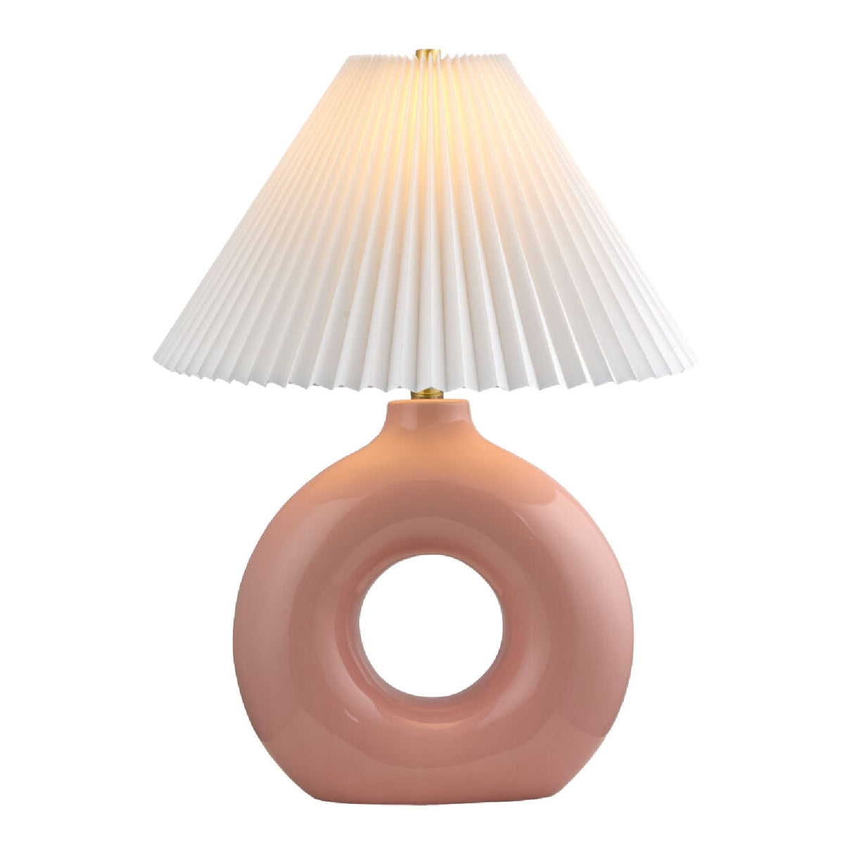 Modern European furniture - Pleated White Fabric Table Lamp - www.oroa.com