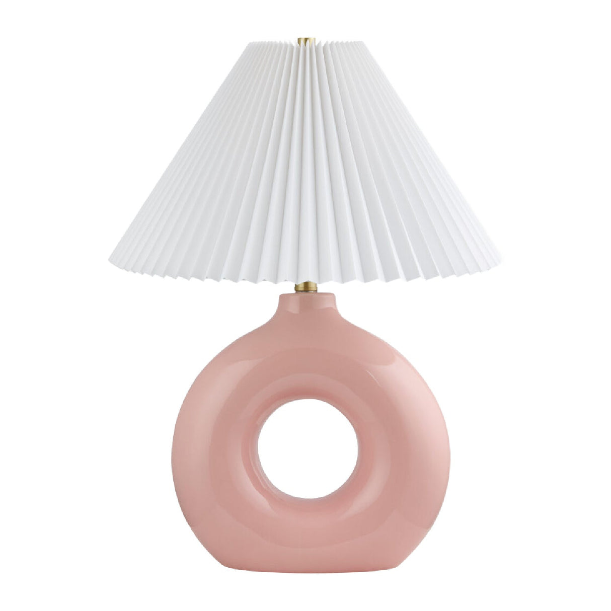 Modern European furniture - Pleated White Fabric Table Lamp - www.oroa.com