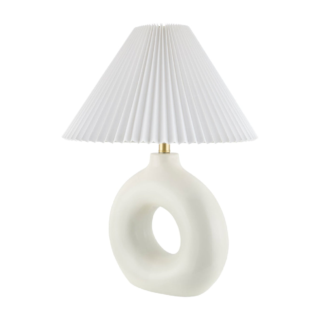 Modern European furniture - Pleated White Fabric Table Lamp - www.oroa.com
