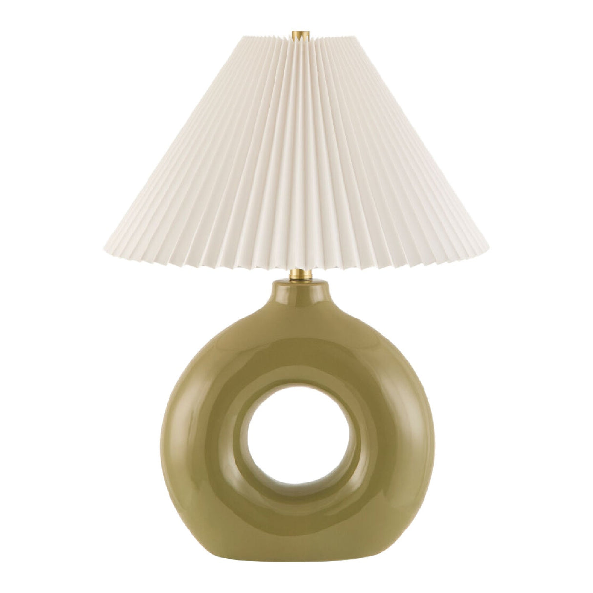 Modern European furniture - Pleated White Fabric Table Lamp - www.oroa.com