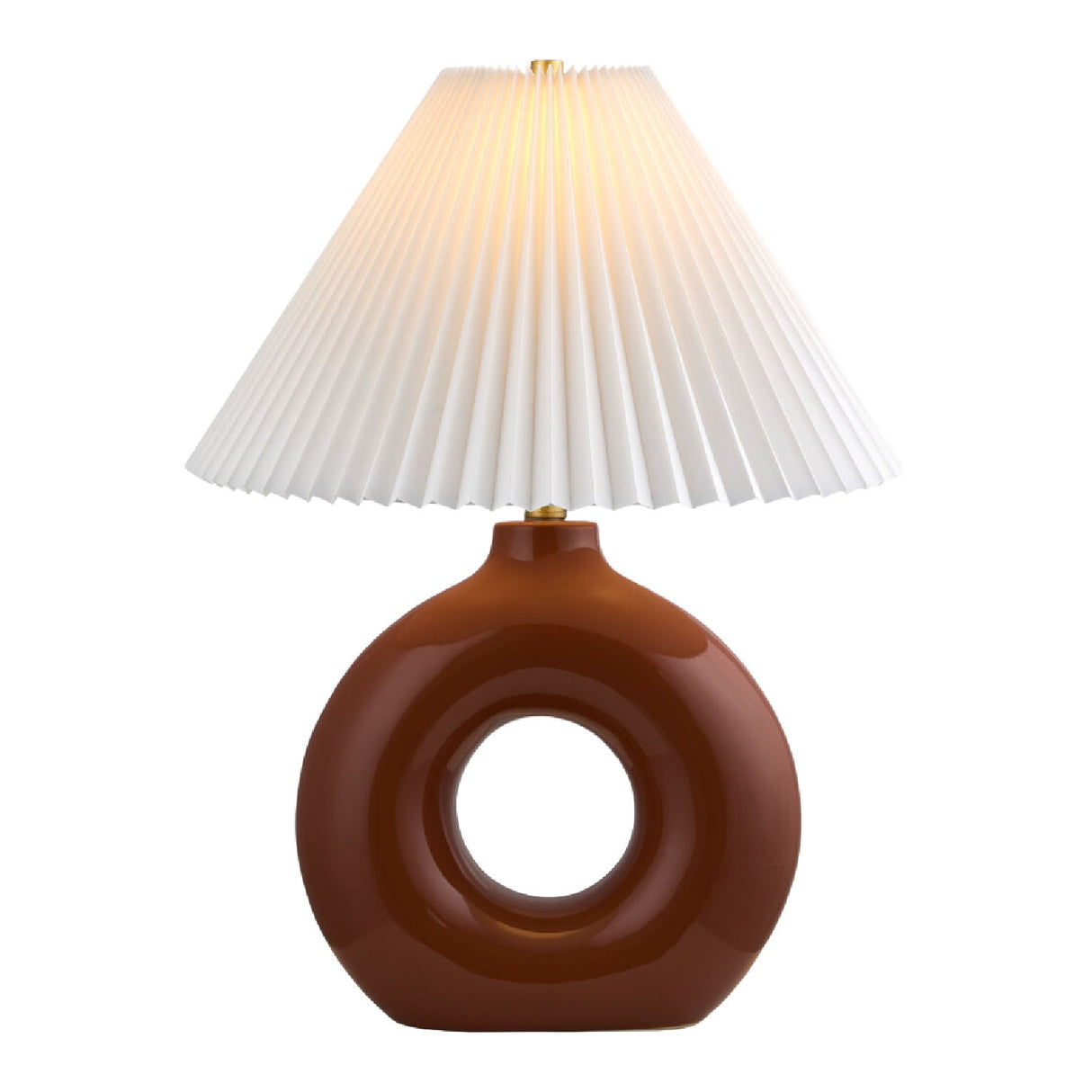 Modern European furniture - Pleated White Fabric Table Lamp - www.oroa.com
