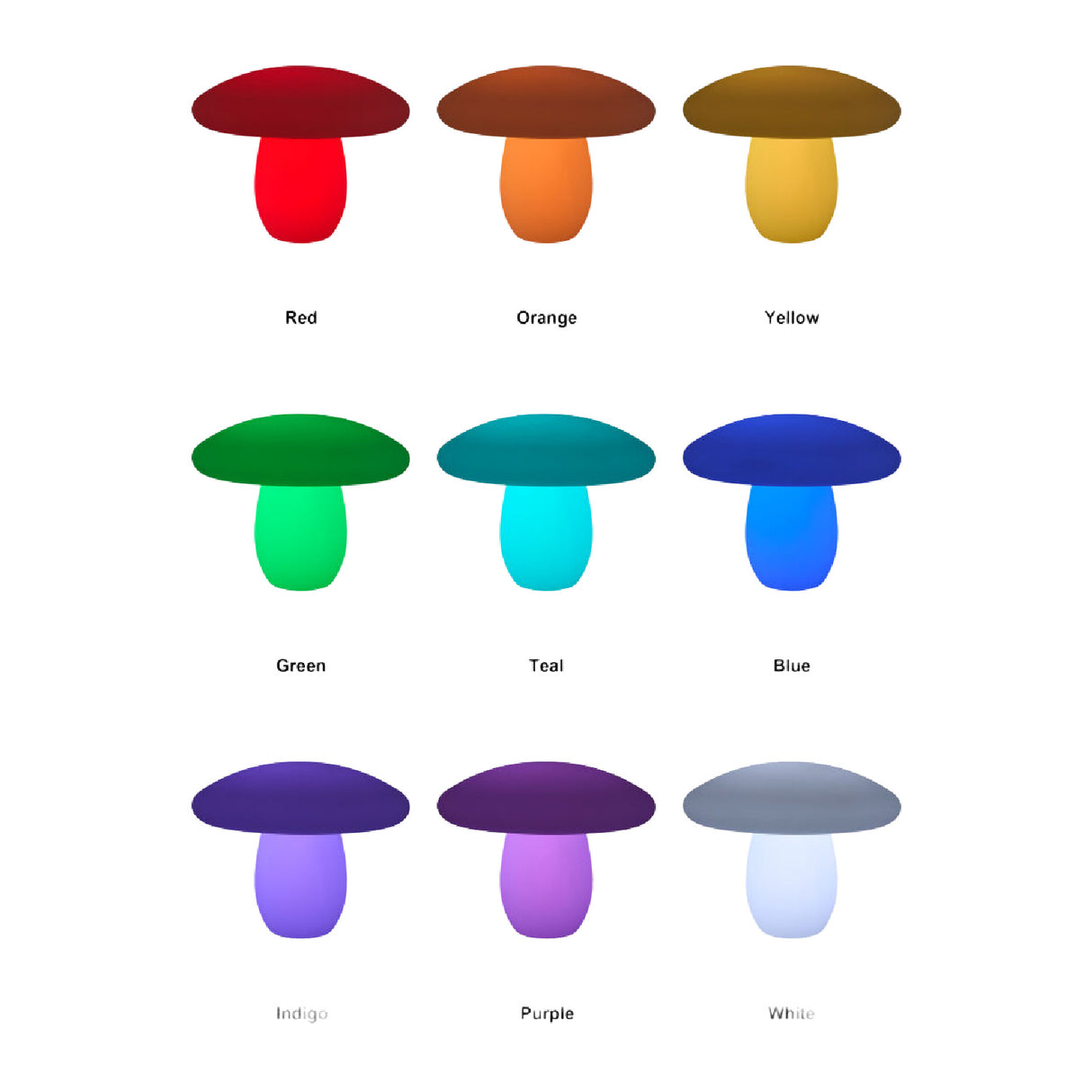 Modern European furniture - White Mushroom-Inspired Outdoor Table Lamp - www.oroa.com