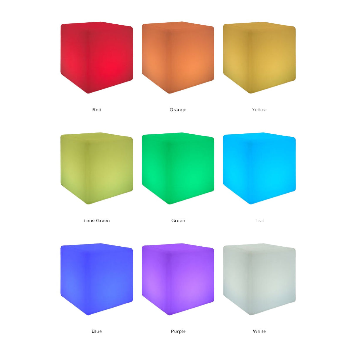 Modern European furniture - White Cube Outdoor Table Lamp - www.oroa.com