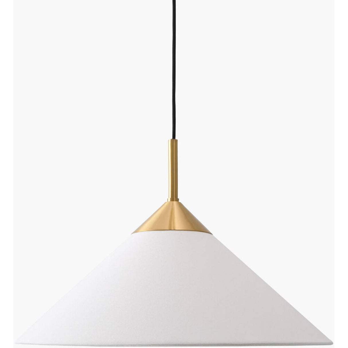 Modern European furniture - White Linen Conical Pendant Lamp - www.oroa.com