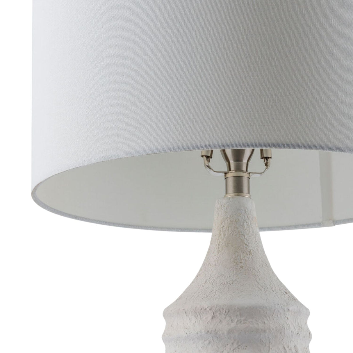 Modern European furniture - White Cotton Accent Table Lamp - www.oroa.com | Oroa.com