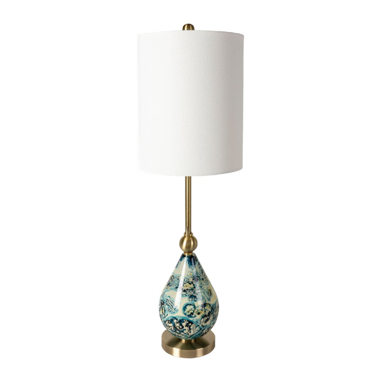 Modern European furniture - Painted Glass Accent Table Lamp - www.oroa.com