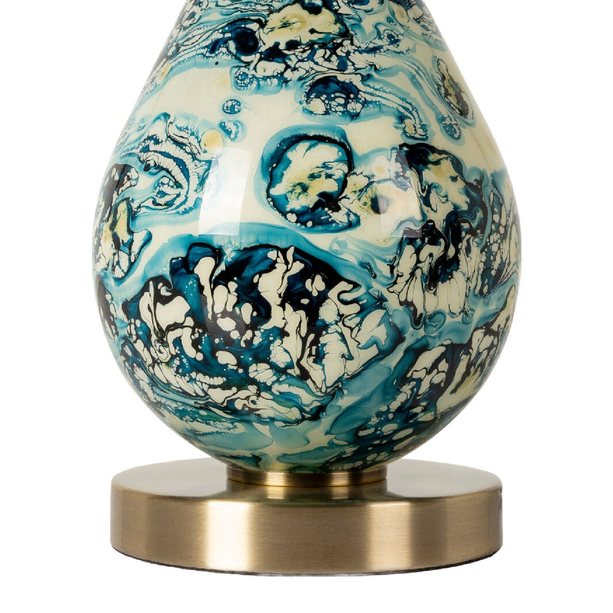 Modern European furniture - Painted Glass Accent Table Lamp - www.oroa.com