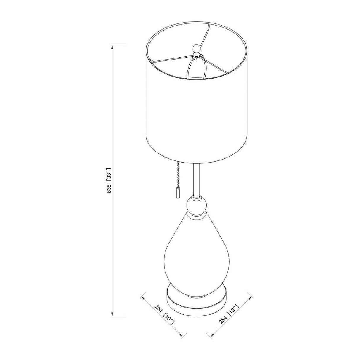 Modern European furniture - Painted Glass Accent Table Lamp - www.oroa.com
