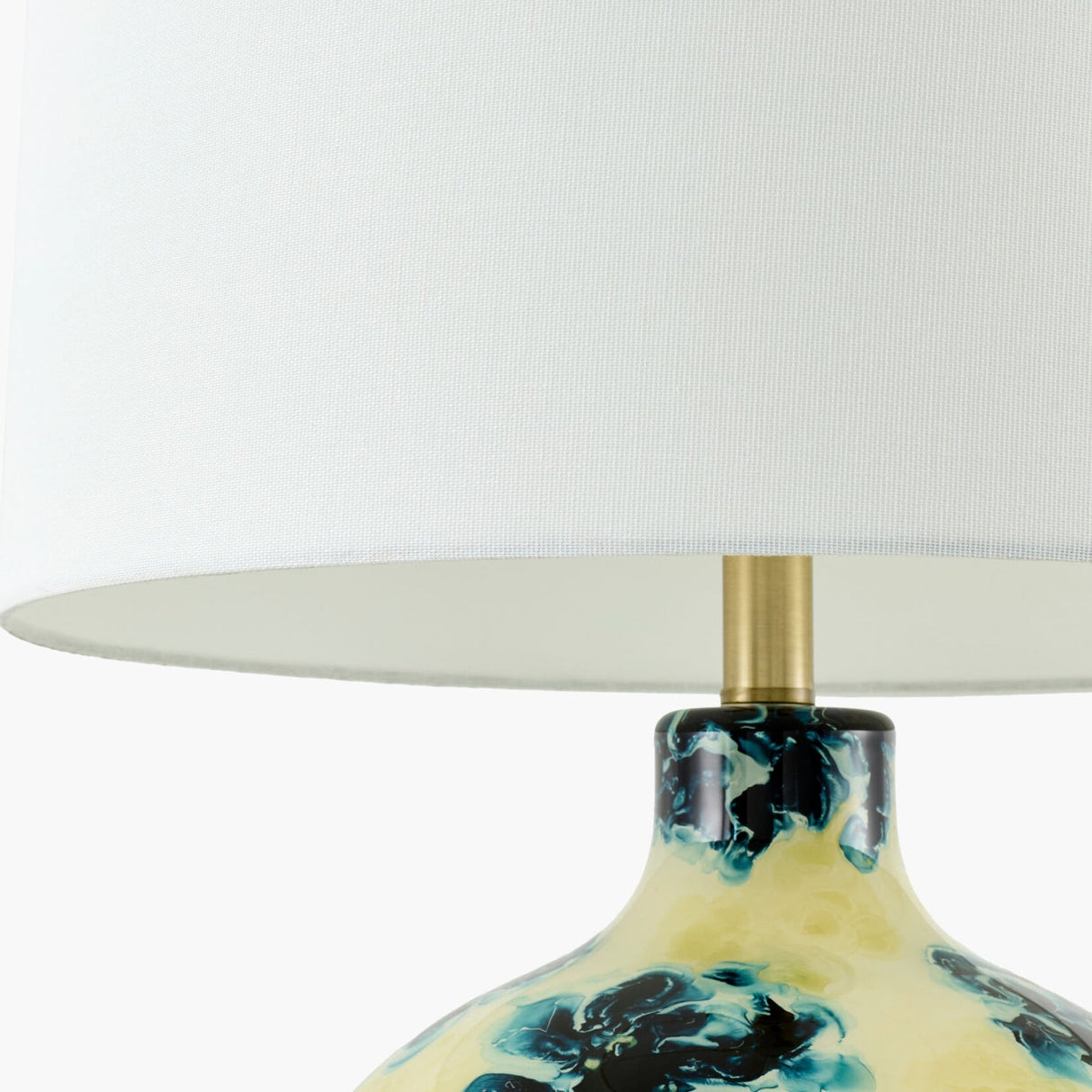 Modern European furniture - Round Painted Glass Tabe Lamp - www.oroa.com