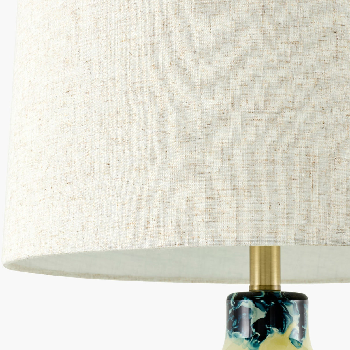 Modern European furniture - Round Painted Glass Tabe Lamp - www.oroa.com