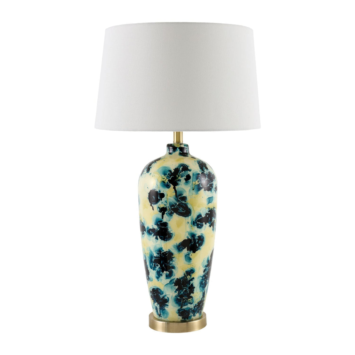 Modern European furniture - Painted Glass Accent Table Lamp - www.oroa.com