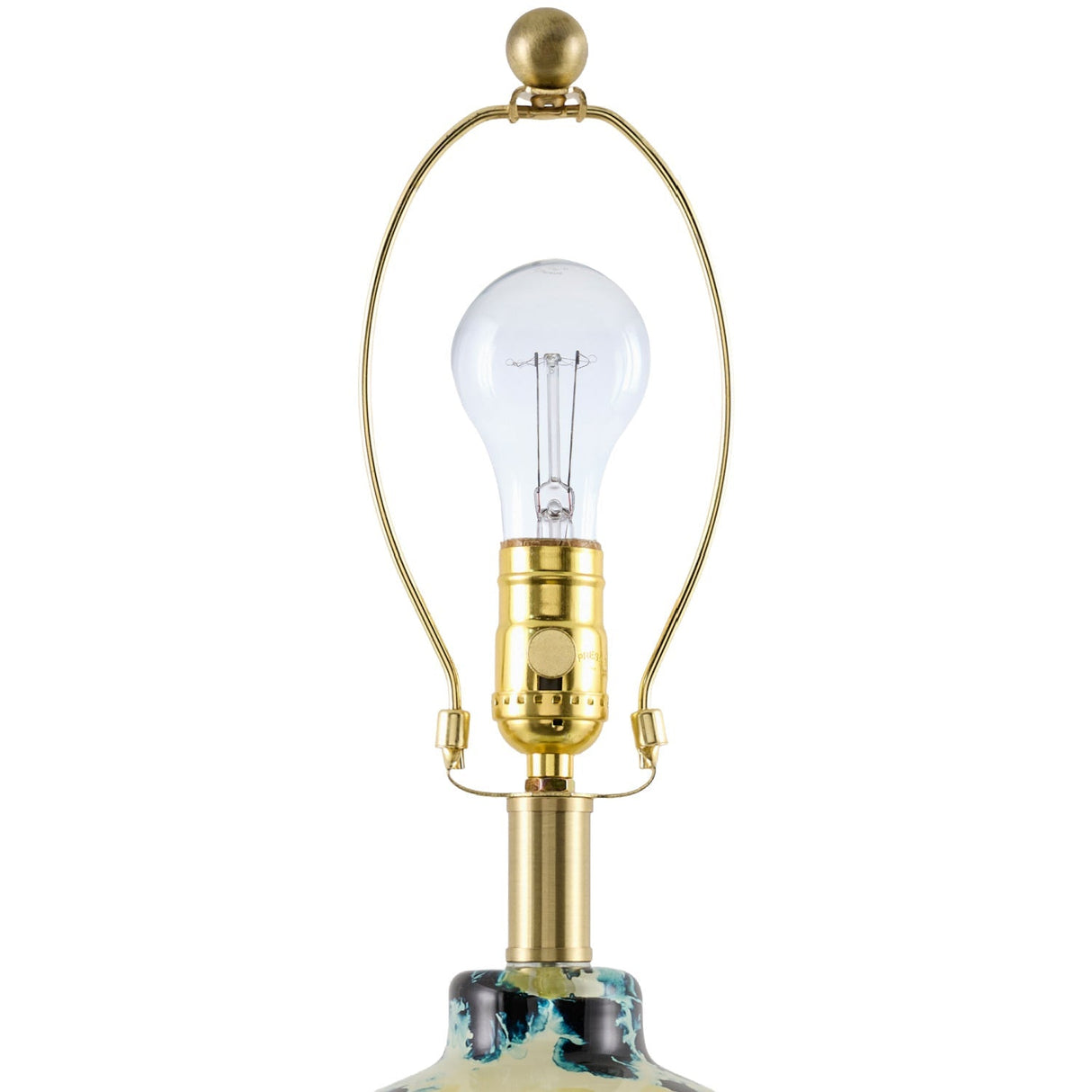 Modern European furniture - Painted Glass Accent Table Lamp - www.oroa.com