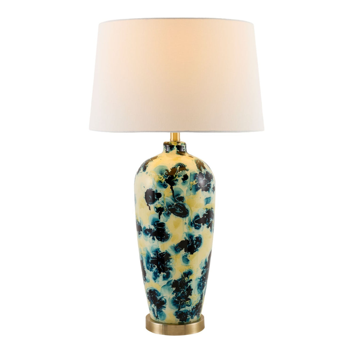 Modern European furniture - Painted Glass Accent Table Lamp - www.oroa.com