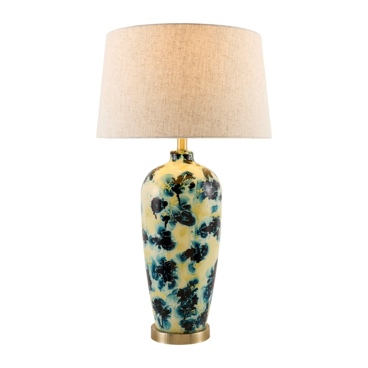 Modern European furniture - Painted Glass Accent Table Lamp - www.oroa.com