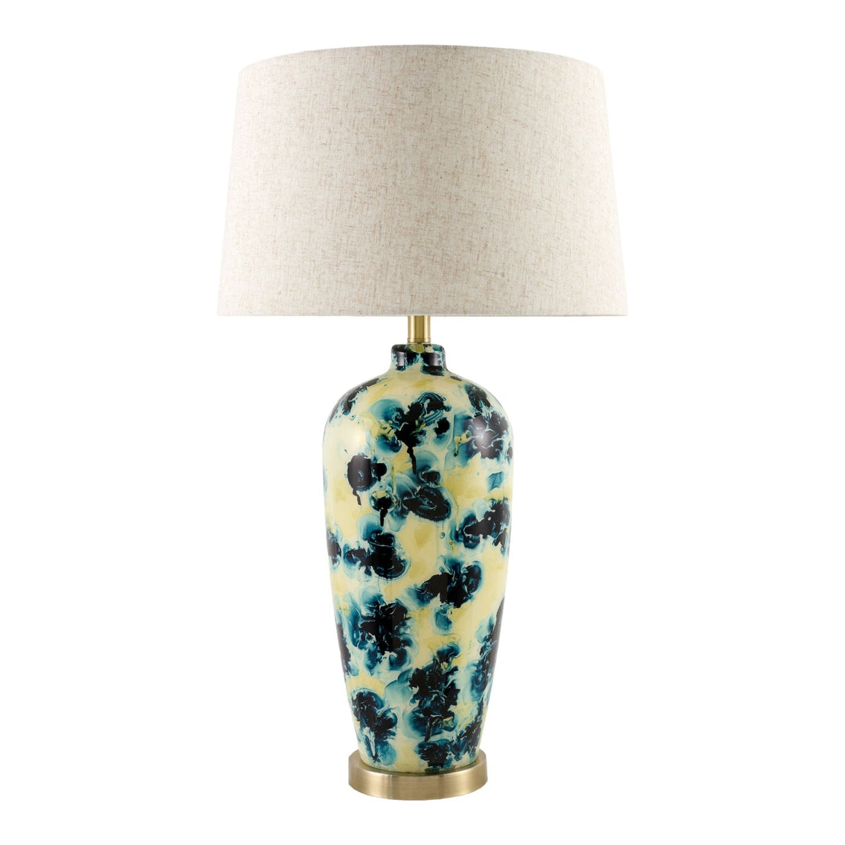 Modern European furniture - Painted Glass Accent Table Lamp - www.oroa.com