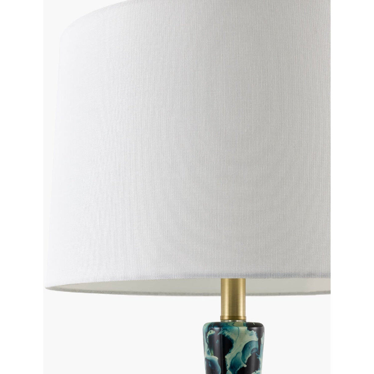 Modern European furniture - Painted Blue Glass Table Lamp - www.oroa.com