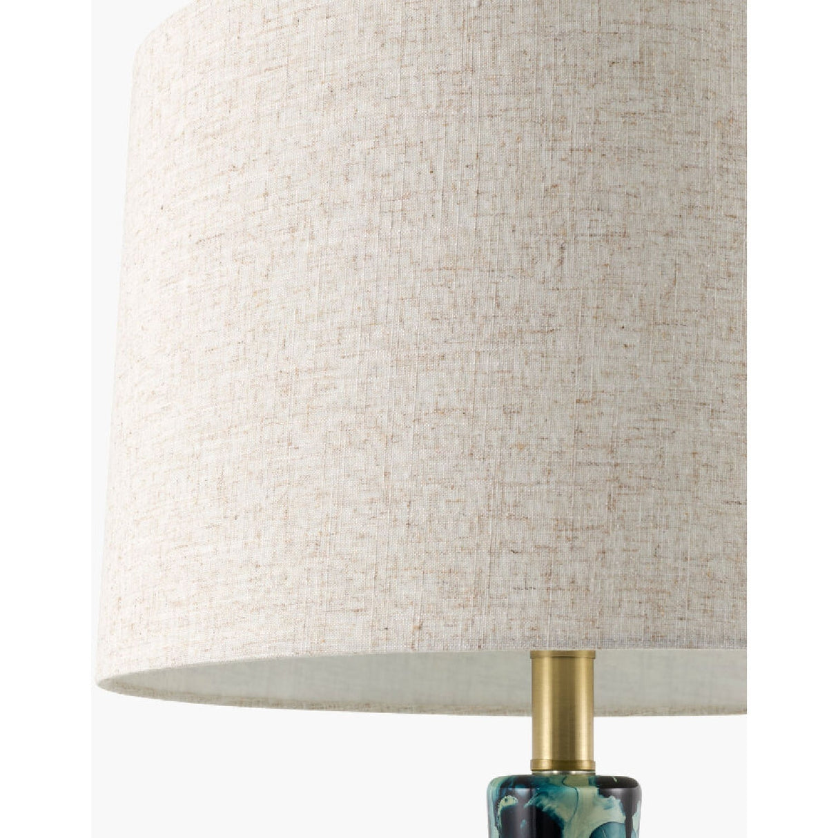 Modern European furniture - Painted Blue Glass Table Lamp - www.oroa.com