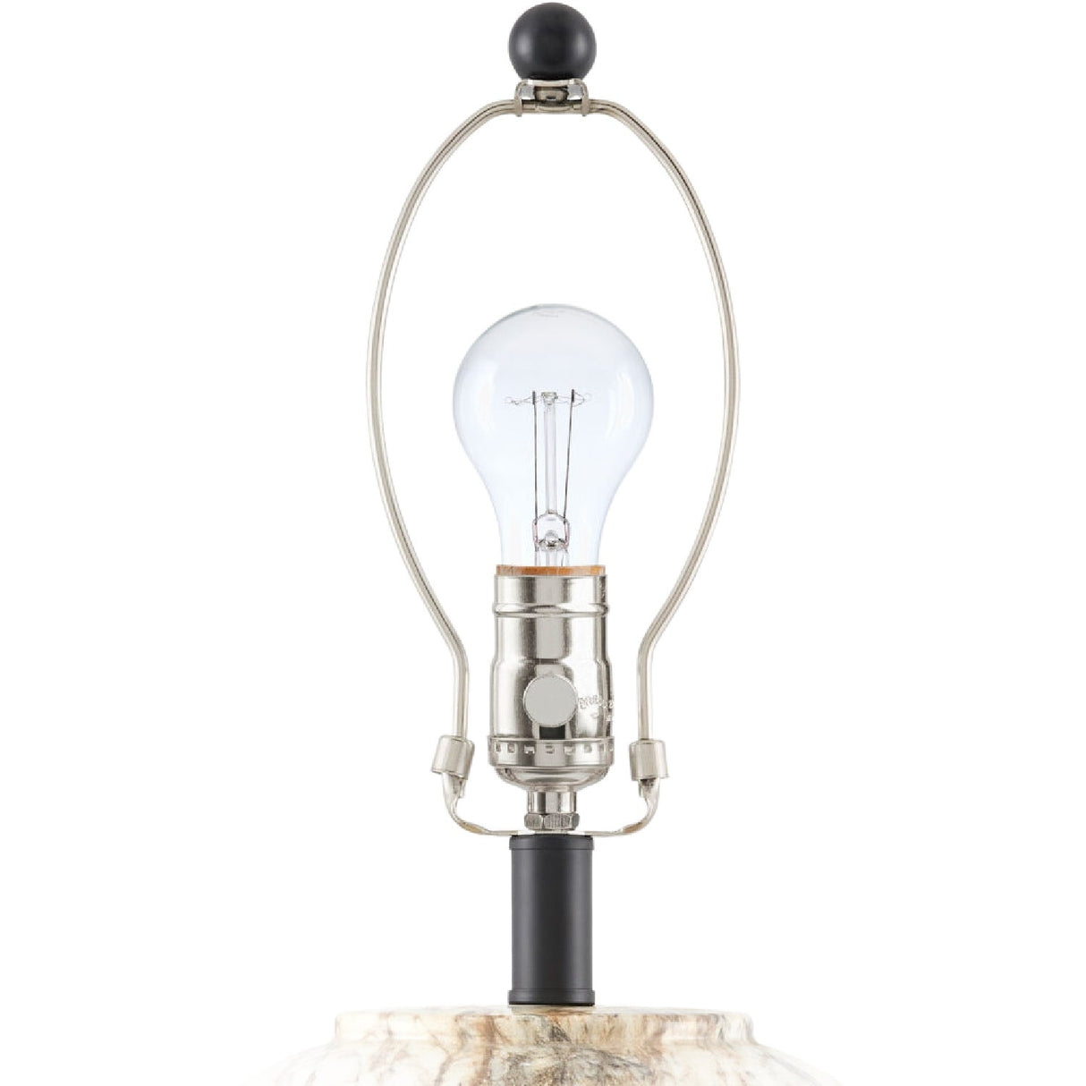Modern European furniture - Brown Swirl Ceramic Table Lamp - www.oroa.com