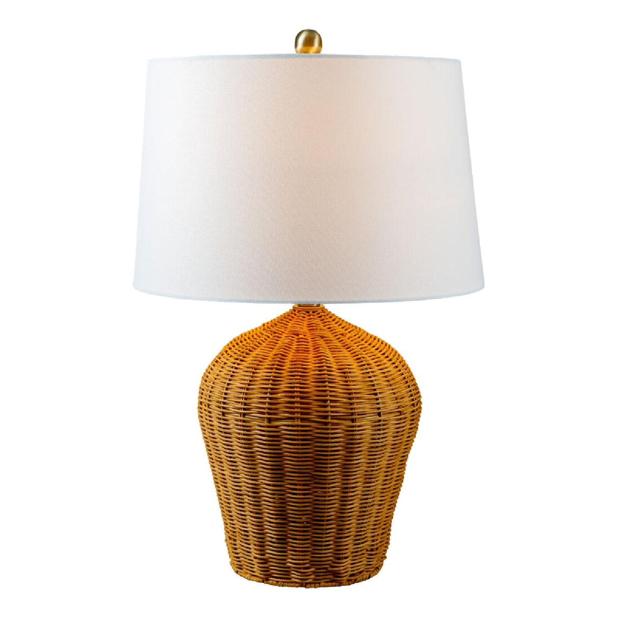 Modern European furniture - Natural Rattan Accent Table Lamp - www.oroa.com