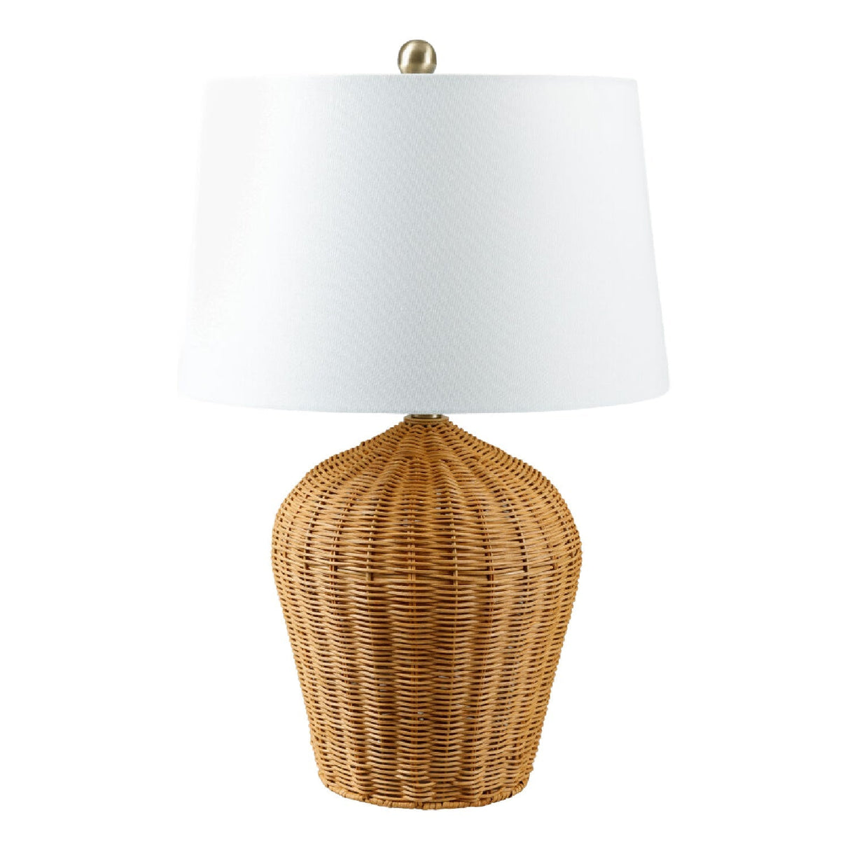 Modern European furniture - Natural Rattan Accent Table Lamp - www.oroa.com