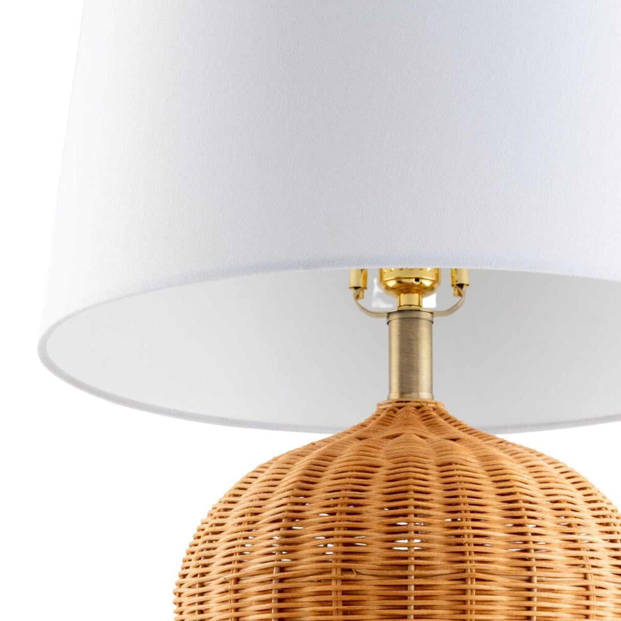 Modern European furniture - Natural Rattan Accent Table Lamp - www.oroa.com