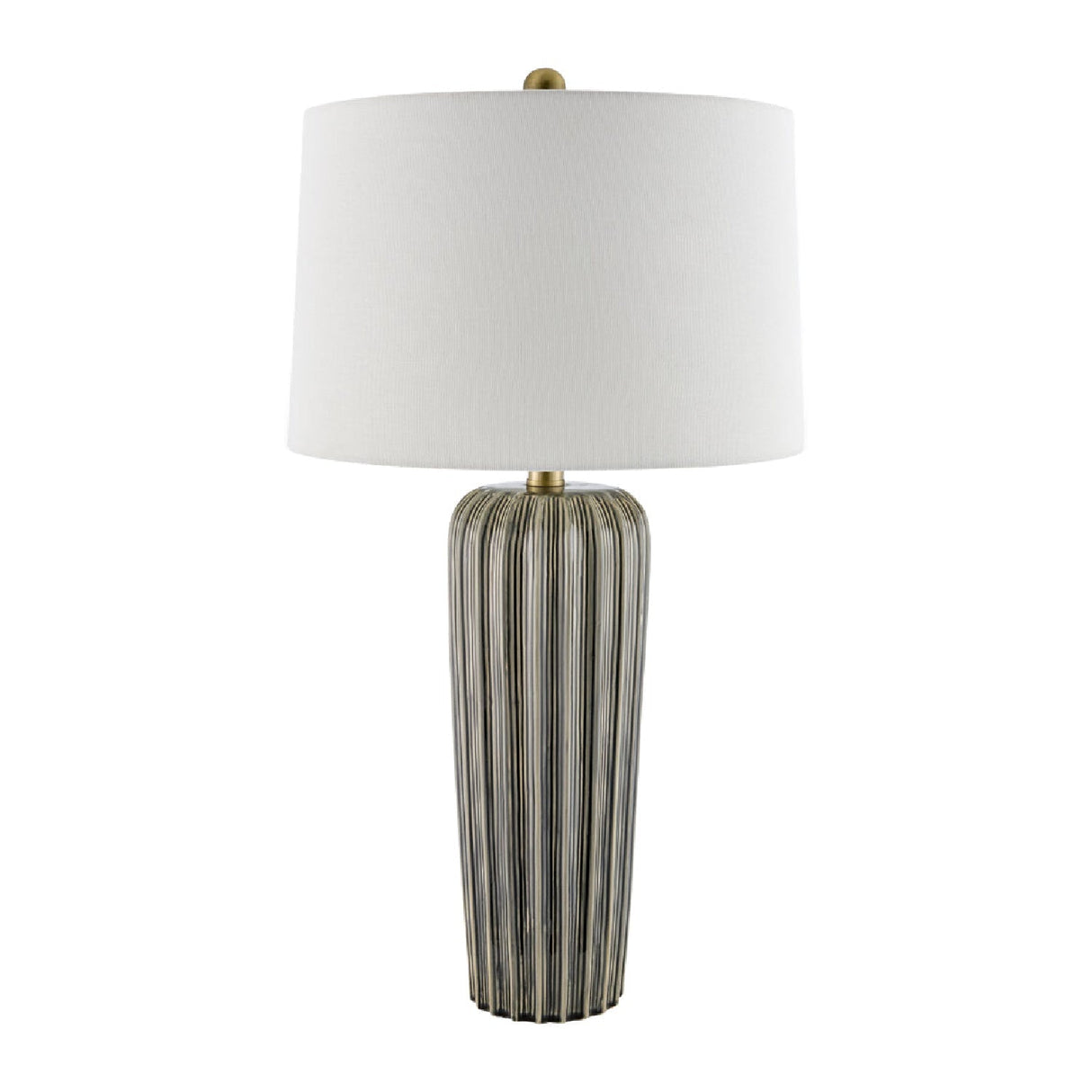Modern European furniture - Gray Ceramic Table Lamp - www.oroa.com