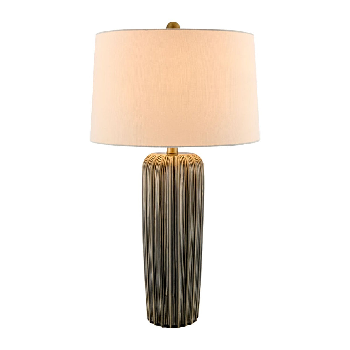 Modern European furniture - Gray Ceramic Table Lamp - www.oroa.com
